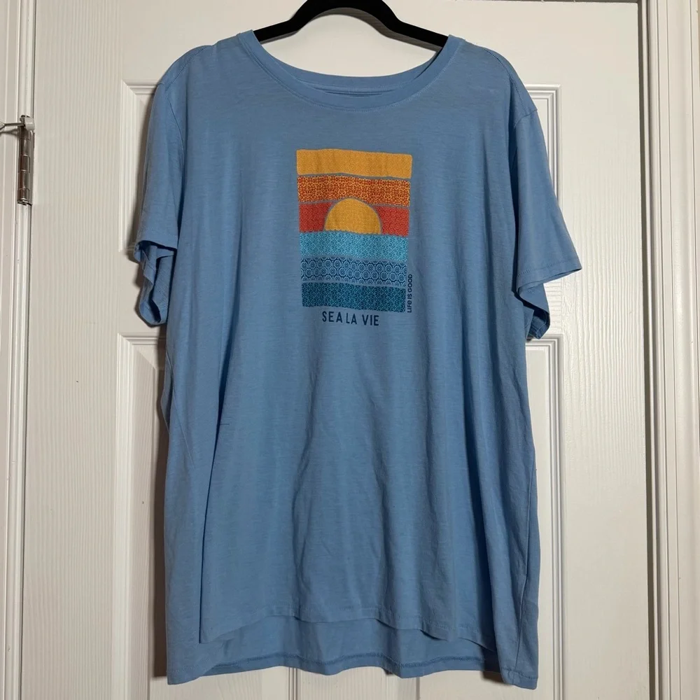7 SHIRT BUNDLE LIFE IS GOOD Tshirts Tops - Picture 2 of 8